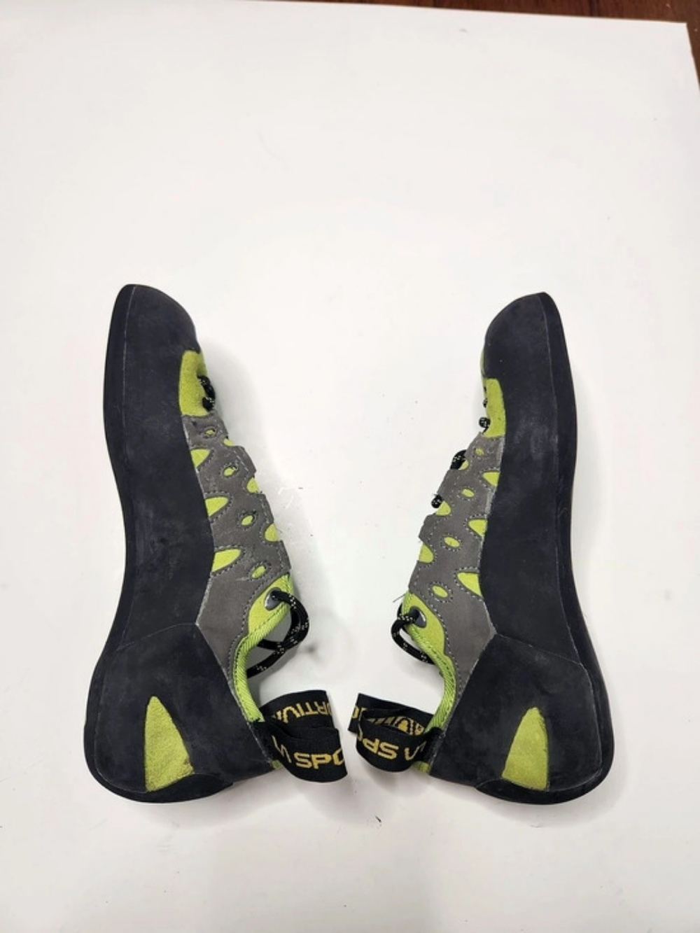 La Sportiva Tarantulace Size EU 39 Climbing Shoes Green Gray - Picture 5 of 7